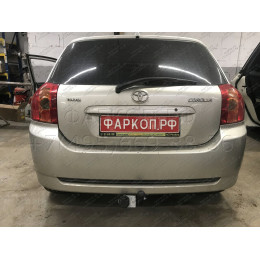 TY 29 AVTOS Фаркоп на Toyota Corolla хетчбек 3/5 дверей 2002-2006. Необходима подрезка бампера. Тип шара: A. Нагрузки: 1300/75 кг, масса фаркопа 20 кг (без электрики 