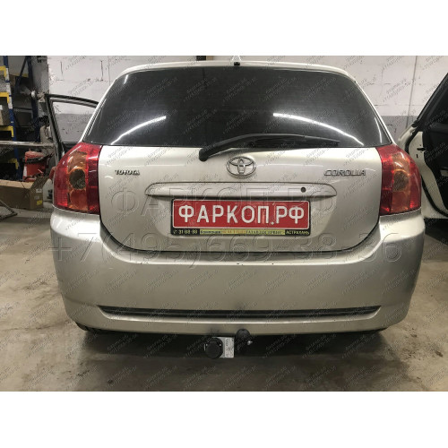 TY 29 AVTOS Фаркоп на Toyota Corolla хетчбек 3/5 дверей 2002-2006. Необходима подрезка бампера. Тип шара: A. Нагрузки: 1300/75 кг, масса фаркопа 20 кг (без электрики в комплекте)