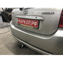 TY 29 AVTOS Фаркоп на Toyota Corolla хетчбек 3/5 дверей 2002-2006. Необходима подрезка бампера. Тип шара: A. Нагрузки: 1300/75 кг, масса фаркопа 20 кг (без электрики 