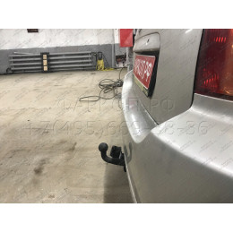 TY 29 AVTOS Фаркоп на Toyota Corolla хетчбек 3/5 дверей 2002-2006. Необходима подрезка бампера. Тип шара: A. Нагрузки: 1300/75 кг, масса фаркопа 20 кг (без электрики 