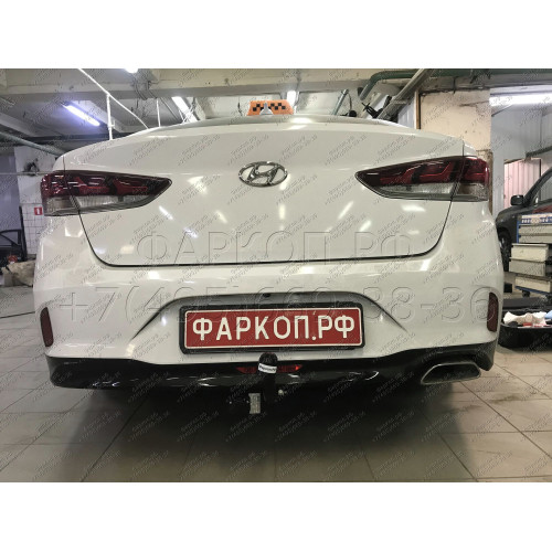 4266-A ORIS Фаркоп на Hyundai Sonata седан 2017-2019. Необходима подрезка бампера. Тип шара: A. Нагрузки: 1800/100 кг, масса фаркопа 15,5 кг (без электрики в комплекте)