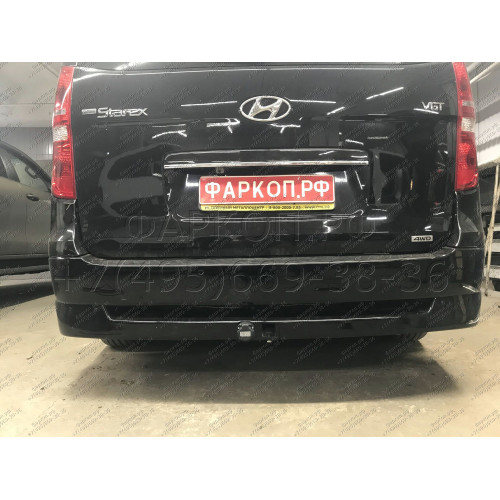 HHA-07-991122.00 PT GROUP Фаркоп на Hyundai H1 2008-2018, 2018-, Hyundai Starex 2008-2018 без подрезки бампера. Тип шара: E (легкосъемный шар под квадрат). Нагрузки: 2500/100 кг, масса фаркопа 25 кг (без электрики в комплекте, не комплектуется заглушкой)
