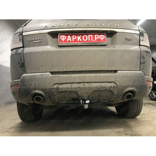 R101A GALIA Полностью оцинкованный фаркоп на Land Rover Range Rover Sport 2013-2022. Тип шара: A. Невидимый вырез бампера. Нагрузки: 3500/200 кг, масса фаркопа 22,52 кг