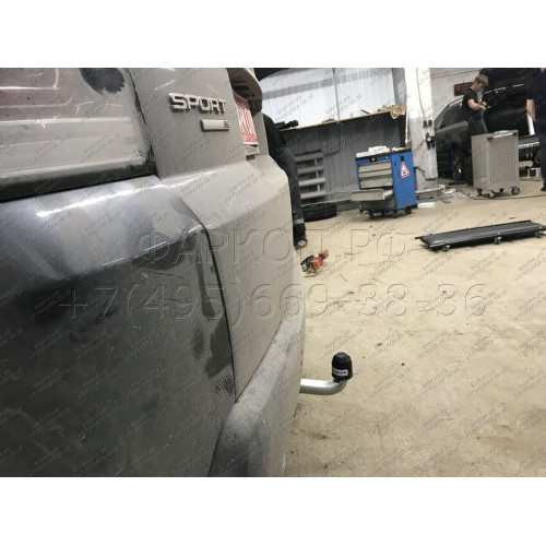 R101A GALIA Полностью оцинкованный фаркоп на Land Rover Range Rover Sport 2013-2022. Тип шара: A. Невидимый вырез бампера. Нагрузки: 3500/200 кг, масса фаркопа 22,52 кг