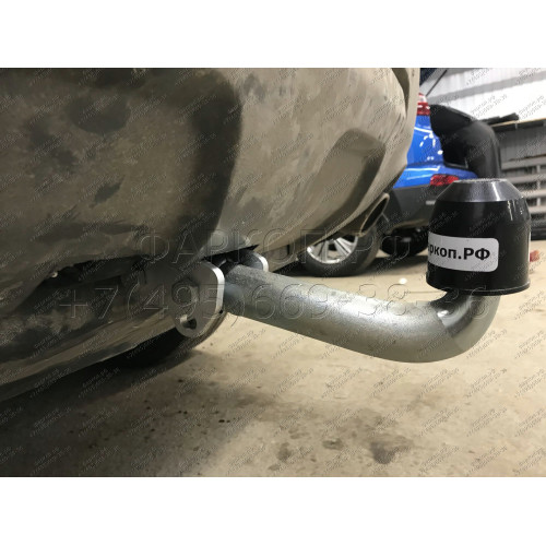 R101A GALIA Полностью оцинкованный фаркоп на Land Rover Range Rover Sport 2013-2022. Тип шара: A. Невидимый вырез бампера. Нагрузки: 3500/200 кг, масса фаркопа 22,52 кг