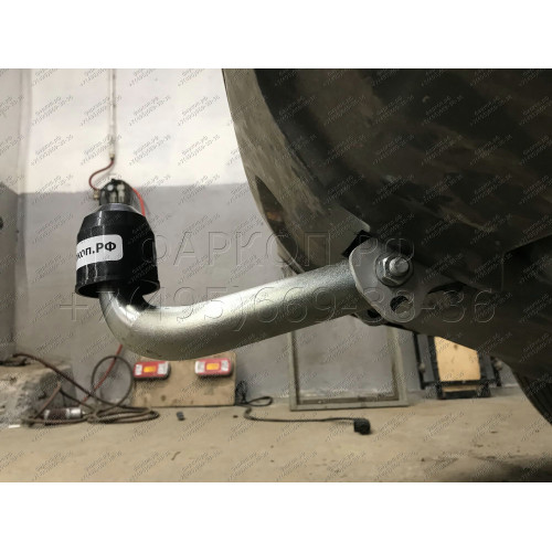 R101A GALIA Полностью оцинкованный фаркоп на Land Rover Range Rover Sport 2013-2022. Тип шара: A. Невидимый вырез бампера. Нагрузки: 3500/200 кг, масса фаркопа 22,52 кг