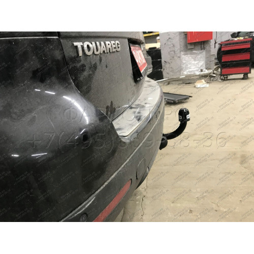 V124-A Лидер-плюс ТСУ для Volkswagen Touareg 2002-2010 (требуется вырез в бампере), Volkswagen Touareg 2010-2018, Audi Q7 2007-2015 (без выреза бампера). Нагрузки: 1500/75 кг, масса фаркопа 14,52 кг (без электрики в комплекте)
