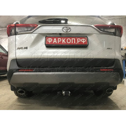 T072C GALIA Полностью оцинкованный фаркоп на Toyota RAV4 V XA50 2019-2025, Suzuki Across 2020-2025. Тип шара: C (горизонтальный съемный). Установка без снятия и выреза ба