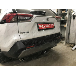 T072C GALIA Полностью оцинкованный фаркоп на Toyota RAV4 V XA50 2019-2025, Suzuki Across 2020-2025. Тип шара: C (горизонтальный съемный). Установка без снятия и выреза ба