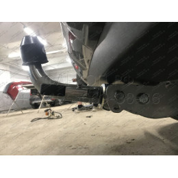 T072C GALIA Полностью оцинкованный фаркоп на Toyota RAV4 V XA50 2019-2025, Suzuki Across 2020-2025. Тип шара: C (горизонтальный съемный). Установка без снятия и выреза ба