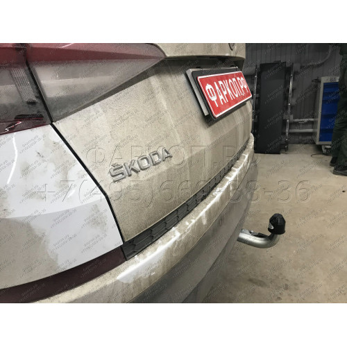 S120C GALIA Полностью оцинкованный фаркоп на Skoda Kodiaq 2WD, 4WD 2017-2023, 2023-. Тип шара: C (горизонтальный съемный). Невидимый вырез бампера. Нагрузки: 2600/140 кг, масса фаркопа 17,07 кг