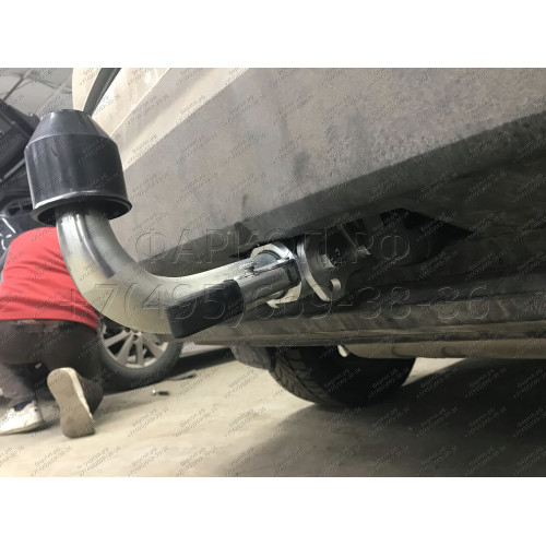 S120C GALIA Полностью оцинкованный фаркоп на Skoda Kodiaq 2WD, 4WD 2017-2023, 2023-. Тип шара: C (горизонтальный съемный). Невидимый вырез бампера. Нагрузки: 2600/140 кг, масса фаркопа 17,07 кг