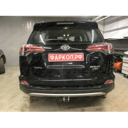 T061C GALIA Полностью оцинкованный фаркоп на Toyota RAV4 2013-2019. Тип шара: C (горизонтальный съемный). Минимальная подрезка бампера. Нагрузки: 2000/90 кг, ма