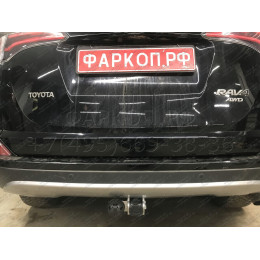 T061C GALIA Полностью оцинкованный фаркоп на Toyota RAV4 2013-2019. Тип шара: C (горизонтальный съемный). Минимальная подрезка бампера. Нагрузки: 2000/90 кг, ма