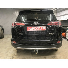 T061C GALIA Полностью оцинкованный фаркоп на Toyota RAV4 2013-2019. Тип шара: C (горизонтальный съемный). Минимальная подрезка бампера. Нагрузки: 2000/90 кг, ма