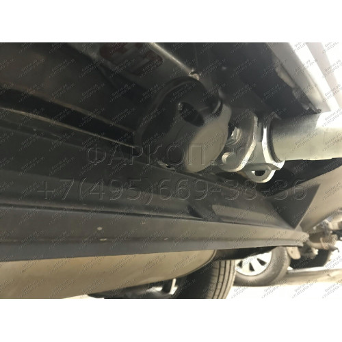 V069C GALIA Полностью оцинкованный фаркоп на Volkswagen Tiguan 2007-2016, Tiguan 2 2016-2024, Audi Q3 2011-2019, 2019-2025, SEAT Tarraco 2018-2024. Тип шара: C (горизонтальный съемный). Невидимый вырез бампера. Нагрузки: 2500/140 кг, масса фаркопа 16,2 кг