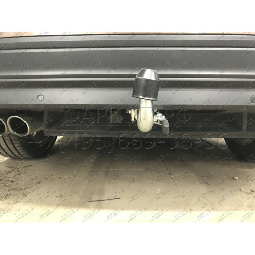 V069C GALIA Полностью оцинкованный фаркоп на Volkswagen Tiguan 2007-2016, Tiguan 2 2016-2024, Audi Q3 2011-2019, 2019-2025, SEAT Tarraco 2018-2024. Тип шара: C (горизонтальный съемный). Невидимый вырез бампера. Нагрузки: 2500/140 кг, масса фаркопа 16,2 кг