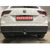 V069C GALIA Полностью оцинкованный фаркоп на Volkswagen Tiguan 2007-2016, Tiguan 2 2016-2024, Audi Q3 2011-2019, 2019-2025, SEAT Tarraco 2018-2024. Тип шара: C (горизонтальный съемный). Невидимый вырез бампера. Нагрузки: 2500/140 кг, масса фаркопа 16,2 кг