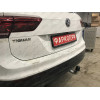 V069C GALIA Полностью оцинкованный фаркоп на Volkswagen Tiguan 2007-2016, Tiguan 2 2016-2024, Audi Q3 2011-2019, 2019-2025, SEAT Tarraco 2018-2024. Тип шара: C (горизонтальный съемный). Невидимый вырез бампера. Нагрузки: 2500/140 кг, масса фаркопа 16,2 кг