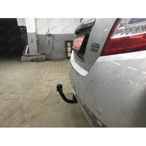 N117-A Лидер-плюс ТСУ для Nissan Teana J32 2008-2014 без выреза бампера. Нагрузки: 1100/75 кг, масса фаркопа 16,72 кг (без электрики в комплекте)