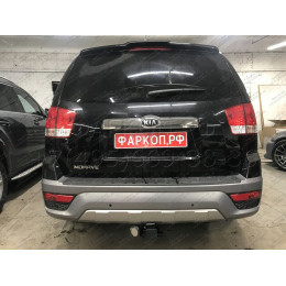 FA 0190-E Бизон Фаркоп на Kia Mohave 2018-2020. Требуется подрезка бампера. Тип шара: E (легкосъемный шар под квадрат). Нагрузки: 2800/120 кг. Не комплектуется 
