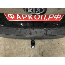 FA 0190-E Бизон Фаркоп на Kia Mohave 2018-2020. Требуется подрезка бампера. Тип шара: E (легкосъемный шар под квадрат). Нагрузки: 2800/120 кг. Не комплектуется 