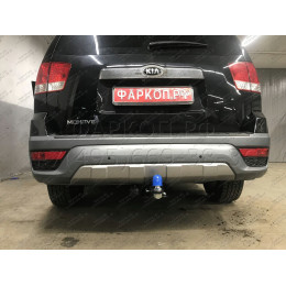 FA 0190-E Бизон Фаркоп на Kia Mohave 2018-2020. Требуется подрезка бампера. Тип шара: E (легкосъемный шар под квадрат). Нагрузки: 2800/120 кг. Не комплектуется 