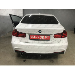 B021C GALIA Полностью оцинкованный фаркоп на BMW 3-Series седан/универсал 2011-2018, BMW 1-Series 2011-2019. Подрозетник убирается за бампер. Невидимый вырез бампер