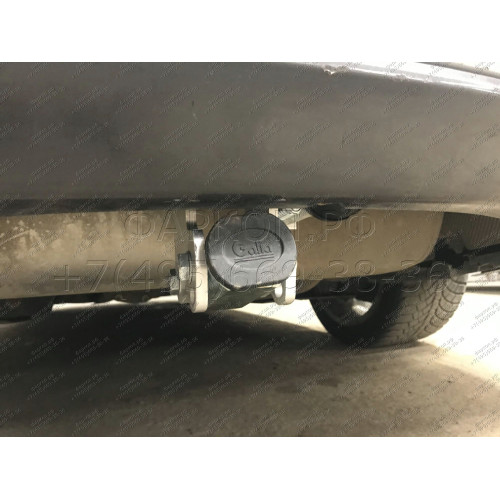 B021C GALIA Полностью оцинкованный фаркоп на BMW 3-Series седан/универсал 2011-2018, BMW 1-Series 2011-2019. Подрозетник убирается за бампер. Невидимый вырез бампера. Тип шара: C (горизонтальный съемный). Нагрузки: 1900/75 кг, масса фаркопа 12,82 кг