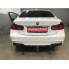 B021C GALIA Полностью оцинкованный фаркоп на BMW 3-Series седан/универсал 2011-2018, BMW 1-Series 2011-2019. Подрозетник убирается за бампер. Невидимый вырез бампера. Тип шара: C (горизонтальный съемный). Нагрузки: 1900/75 кг, масса фаркопа 12,82 кг