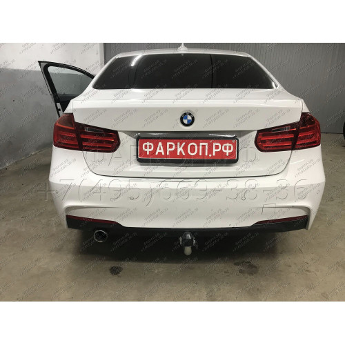 B021C GALIA Полностью оцинкованный фаркоп на BMW 3-Series седан/универсал 2011-2018, BMW 1-Series 2011-2019. Подрозетник убирается за бампер. Невидимый вырез бампера. Тип шара: C (горизонтальный съемный). Нагрузки: 1900/75 кг, масса фаркопа 12,82 кг