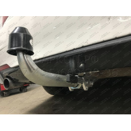 B021C GALIA Полностью оцинкованный фаркоп на BMW 3-Series седан/универсал 2011-2018, BMW 1-Series 2011-2019. Подрозетник убирается за бампер. Невидимый вырез бампер