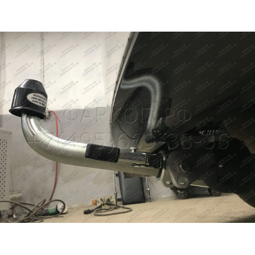 B021C GALIA Полностью оцинкованный фаркоп на BMW 3-Series седан/универсал 2011-2018, BMW 1-Series 2011-2019. Подрозетник убирается за бампер. Невидимый вырез бампера. Тип шара: C (горизонтальный съемный). Нагрузки: 1900/75 кг, масса фаркопа 12,82 кг