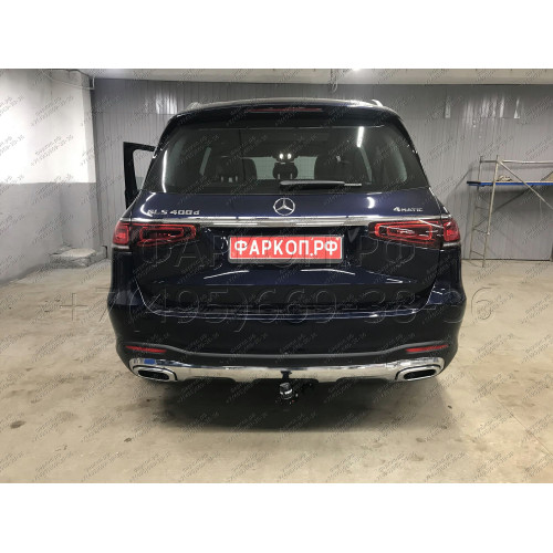 313662600001 WESTFALIA Фаркоп на Mercedes GLE-Class w167 2019-, Mercedes GLS-Class x167 2019-. Съемное вертикальное крепление шара (на ключе). Невидимый вырез в бампере. Нагрузки 3500/140 кг, масса фаркопа 37 кг
