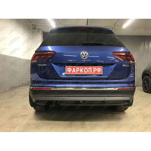 V069C GALIA Полностью оцинкованный фаркоп на Volkswagen Tiguan 2007-2016, Tiguan 2 2016-2024, Audi Q3 2011-2019, 2019-2025, SEAT Tarraco 2018-2024. Тип шара: C (горизонтальный съемный). Невидимый вырез бампера. Нагрузки: 2500/140 кг, масса фаркопа 16,2 кг