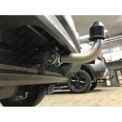 V069C GALIA Полностью оцинкованный фаркоп на Volkswagen Tiguan 2007-2016, Tiguan 2 2016-2024, Audi Q3 2011-2019, 2019-2025, SEAT Tarraco 2018-2024. Тип шара: C (горизонтальный съемный). Невидимый вырез бампера. Нагрузки: 2500/140 кг, масса фаркопа 16,2 кг