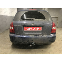 6732-A ORIS Фаркоп на Kia Cerato хетчбек/седан 2004-2008. Необходима подрезка бампера. Тип шара: A. Нагрузки: 1110/60 кг, масса фаркопа 14,7 кг (без электрики в ко