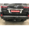 T070C GALIA Полностью оцинкованный фаркоп на Toyota Land Cruiser 200 2008-2021, Lexus LX 2008-2021. Тип шара: C (горизонтальный съемный). Невидимый вырез бампера. Нагрузки: 3500/140 кг, масса фаркопа 8,97 кг