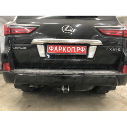 T070C GALIA Полностью оцинкованный фаркоп на Toyota Land Cruiser 200 2008-2021, Lexus LX 2008-2021. Тип шара: C (горизонтальный съемный). Невидимый вырез бампера. Нагрузк
