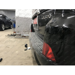 T070C GALIA Полностью оцинкованный фаркоп на Toyota Land Cruiser 200 2008-2021, Lexus LX 2008-2021. Тип шара: C (горизонтальный съемный). Невидимый вырез бампера. Нагрузк