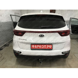K046A GALIA Полностью оцинкованный фаркоп на Kia Sportage IV рестайл 2018-2022, в т.ч. GT Line. Тип шара: A. Установка без выреза бампера. Нагрузки: 2200/100 кг, масса 