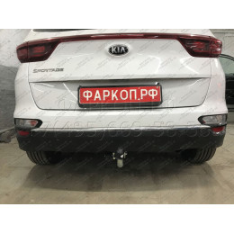 K046A GALIA Полностью оцинкованный фаркоп на Kia Sportage IV рестайл 2018-2022, в т.ч. GT Line. Тип шара: A. Установка без выреза бампера. Нагрузки: 2200/100 кг, масса 