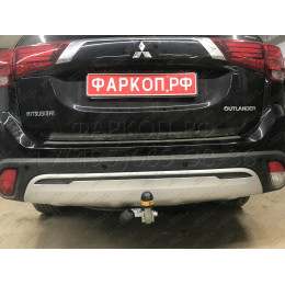 91312-A MOTODOR Фаркоп с оцинкованным шаром на Mitsubishi Outlander 2012-2019, 2019-2022. Вырез бампера по необходимости. Тип шара: A. Нагрузки: 1700/75 кг, масса фаркопа 23