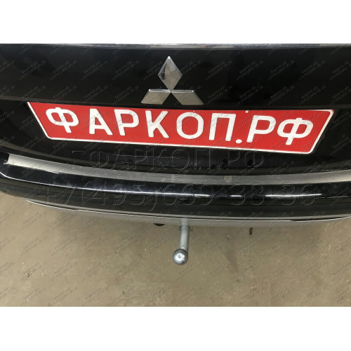 91312-A MOTODOR Фаркоп с оцинкованным шаром на Mitsubishi Outlander 2012-2019, 2019-2022. Вырез бампера по необходимости. Тип шара: A. Нагрузки: 1700/75 кг, масса фаркопа 23 кг (без электрики в комплекте)