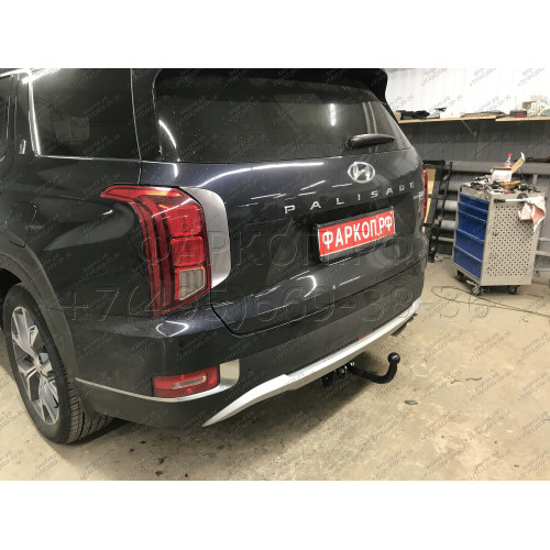 H231-A Лидер-плюс ТСУ для Hyundai Palisade 2020- без снятия и выреза бампера. Нагрузки: 1300/75 кг, масса фаркопа 17,4 кг (без электрики в комплекте)