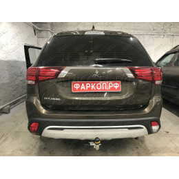 91312-A MOTODOR Фаркоп с оцинкованным шаром на Mitsubishi Outlander 2012-2019, 2019-2022. Вырез бампера по необходимости. Тип шара: A. Нагрузки: 1700/75 кг, масса фаркопа 23