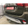 91312-A MOTODOR Фаркоп с оцинкованным шаром на Mitsubishi Outlander 2012-2019, 2019-2022. Вырез бампера по необходимости. Тип шара: A. Нагрузки: 1700/75 кг, масса фаркопа 23 кг (без электрики в комплекте)