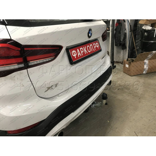 B023C GALIA Полностью оцинкованный фаркоп на MINI Countryman 2017-2024, MINI Clubman 2015-2024, BMW X2 F39 2018-2024, BMW X1 F48 07/2015-2022, BMW 2-Series Active Tourer F45 09/2014-2021, BMW 2-Series Gran Tourer F46 05/2015-2021. Подрозетник убирается за
