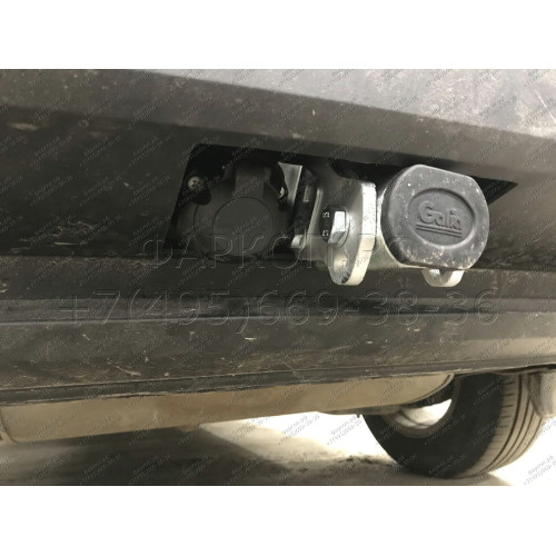 V069C GALIA Полностью оцинкованный фаркоп на Volkswagen Tiguan 2007-2016, Tiguan 2 2016-2024, Audi Q3 2011-2019, 2019-2025, SEAT Tarraco 2018-2024. Тип шара: C (горизонтальный съемный). Невидимый вырез бампера. Нагрузки: 2500/140 кг, масса фаркопа 16,2 кг