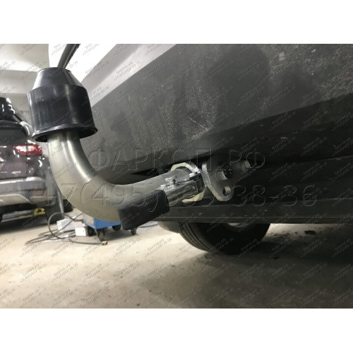 V069C GALIA Полностью оцинкованный фаркоп на Volkswagen Tiguan 2007-2016, Tiguan 2 2016-2024, Audi Q3 2011-2019, 2019-2025, SEAT Tarraco 2018-2024. Тип шара: C (горизонтальный съемный). Невидимый вырез бампера. Нагрузки: 2500/140 кг, масса фаркопа 16,2 кг